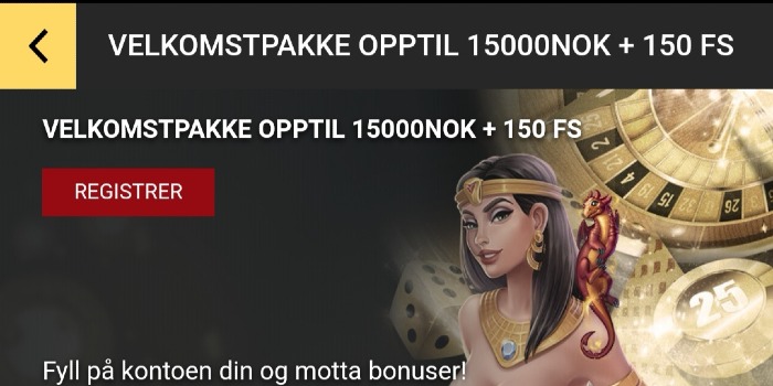 velkomstbonus 1xslots