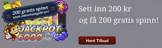 200-freespins-Jackpot6000