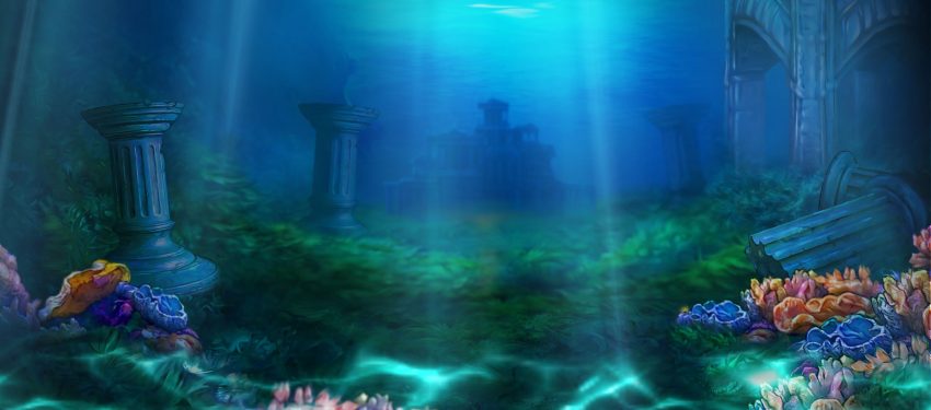 Atlantean Treasures Mega Moolah Background