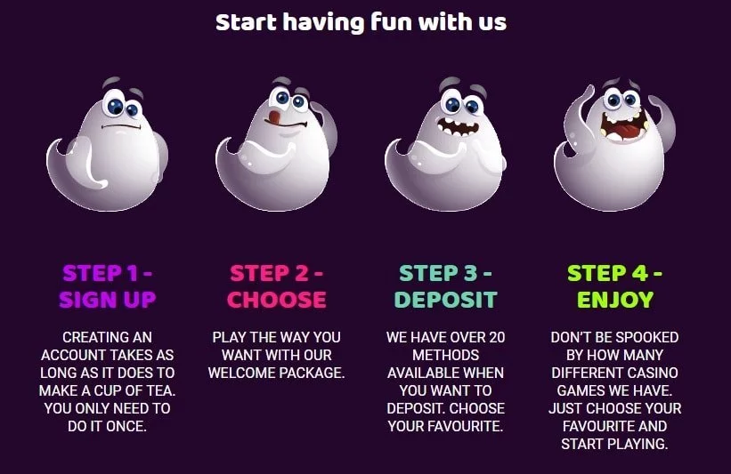 Boo Casino start guide