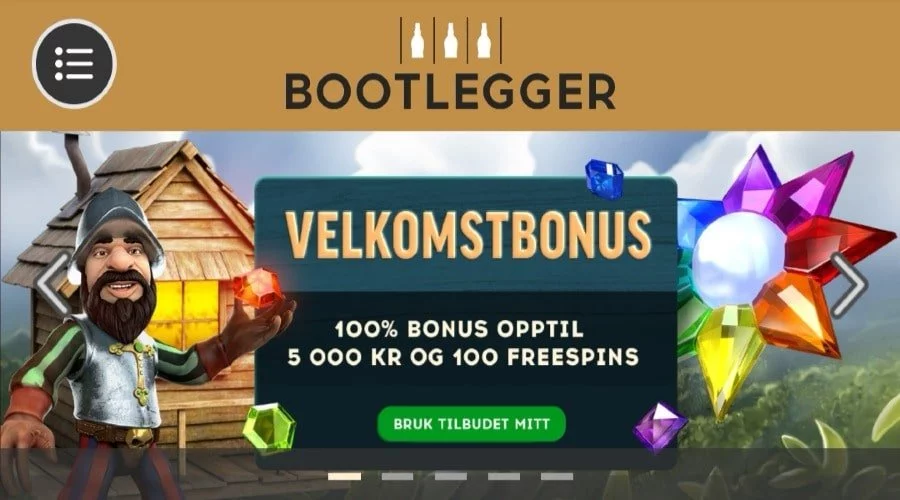 Bootlegger_velkomstbonus