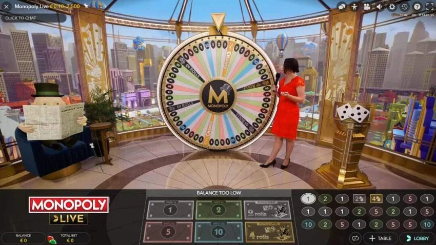 Evolution Monopoly Live Casino