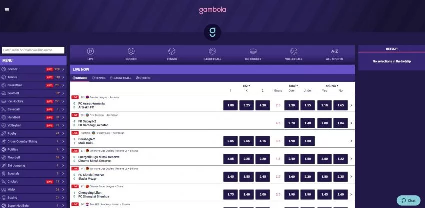 Gambola Casino Odds Sportsbetting