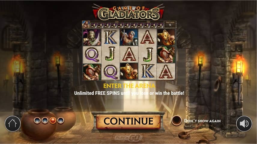 Game of Gladiators mobilskjerm