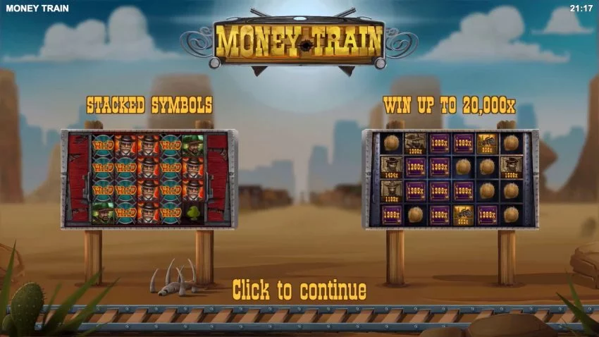 Money Train Relax Gaming Intro Screen