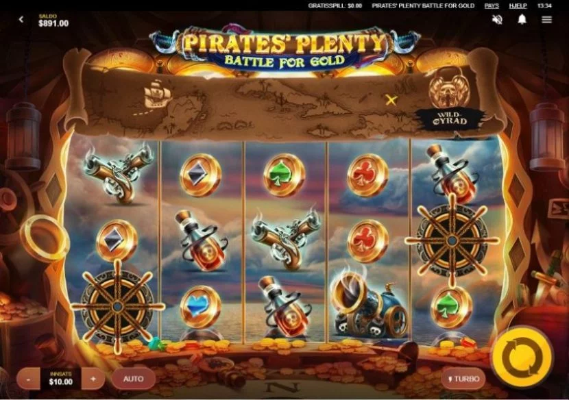 Pirates Plenty Battle for Gold Design Red Tiger Gaming
