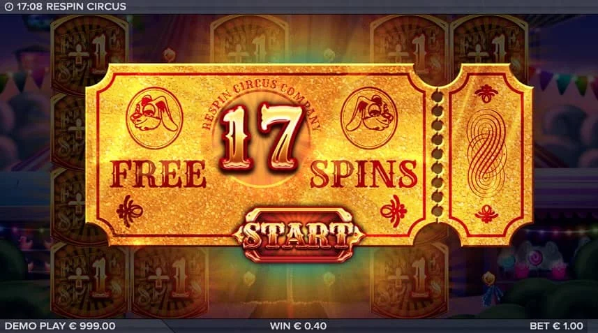 respin circus free spins