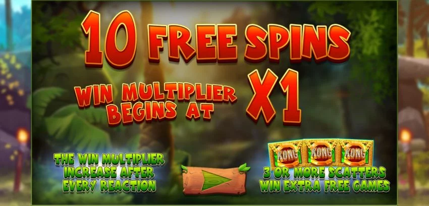 Return of Kong Blueprint Gaming Freespins Bonus