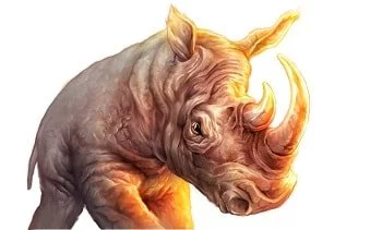 Raging Rhino neshorn stor