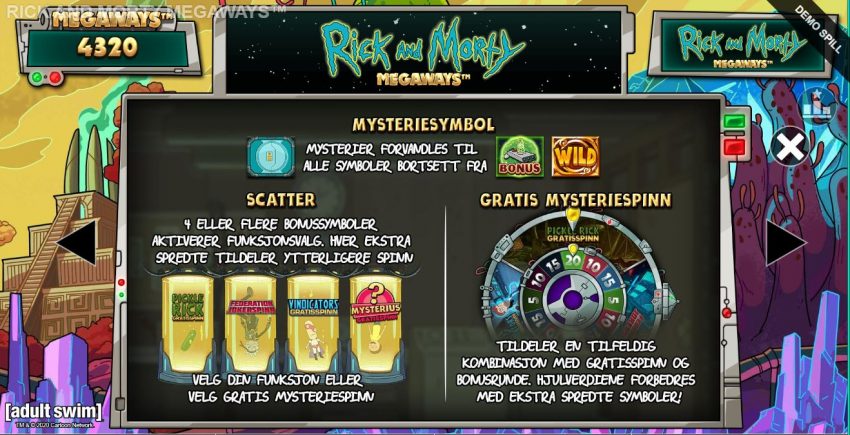 Rick and Morty Freespins