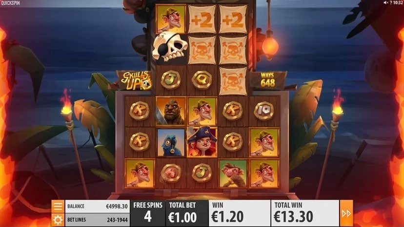 Skulls Up Freespins Quickspin