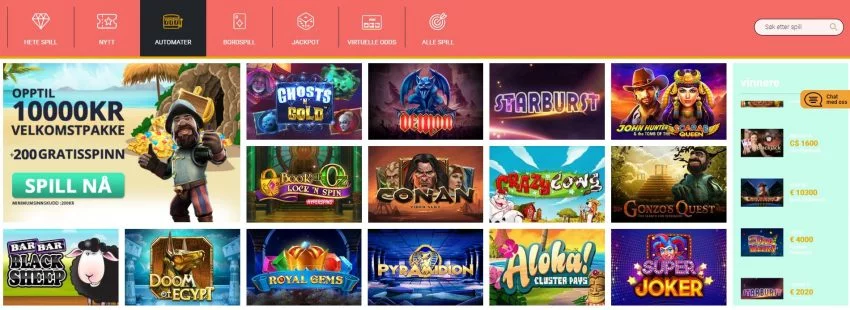 Slotanza Casino Games