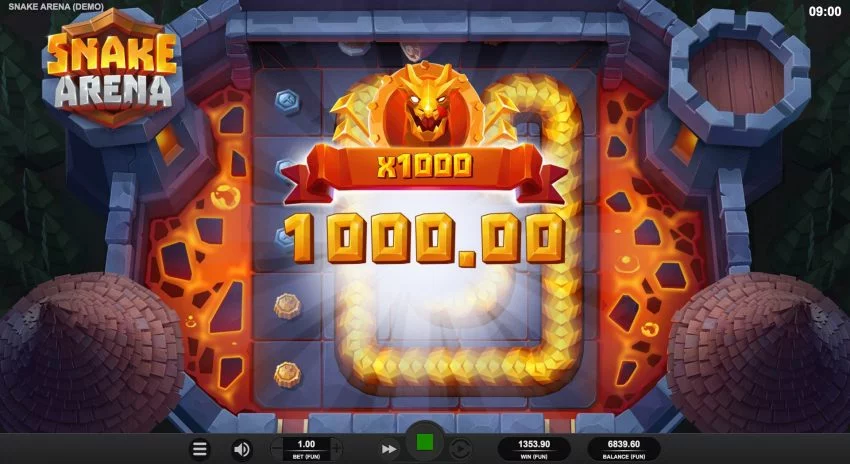 Snake Arena Screenshot x1000 Big Win