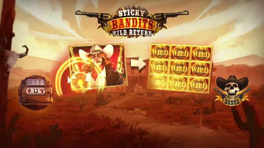 Sticky Bandits Wild Return Splash Screen Quickspin