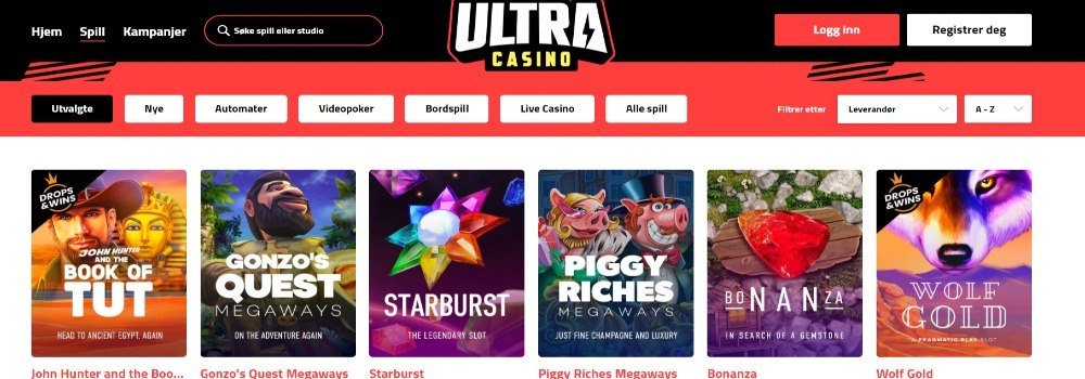 Ultra casino casinospill