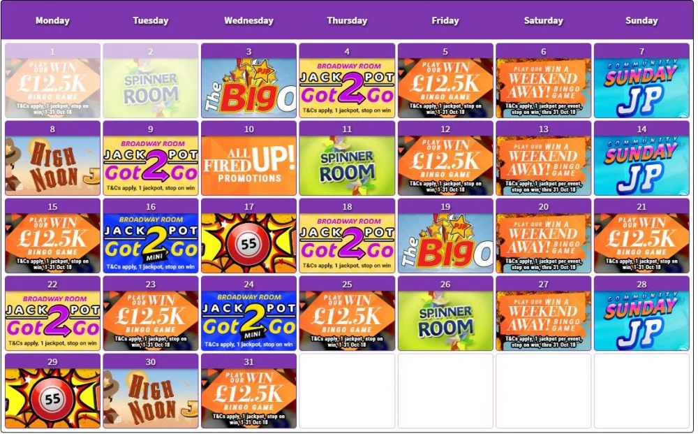 bingo kalender