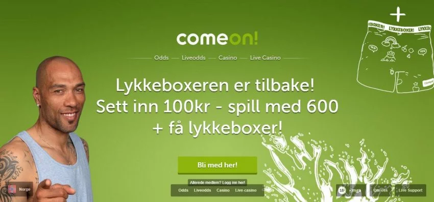 Comeon Lykkeboxer Banner