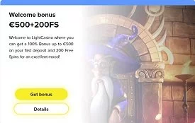 light casino bonus