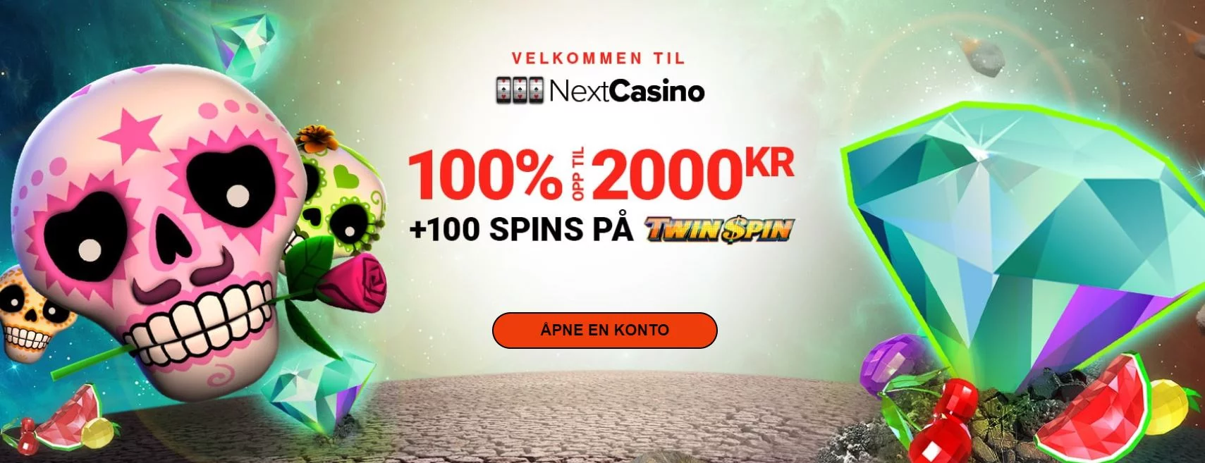 next casino velkomst