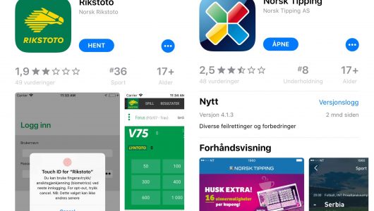 norsk tipping rikstoto apper
