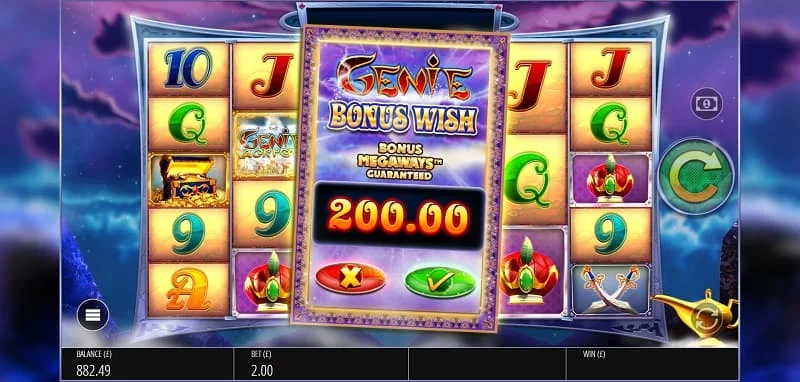 Genie Jackpots MegaWays feature buy